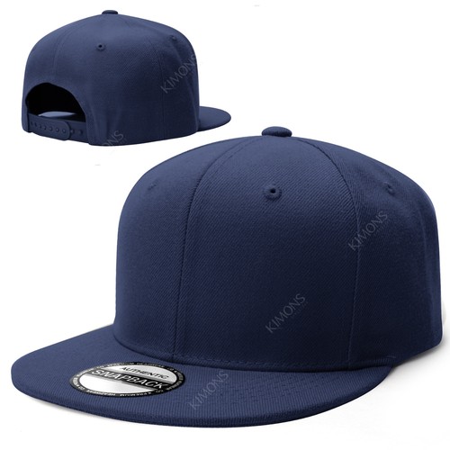 Plain blank snapback hat - blank,